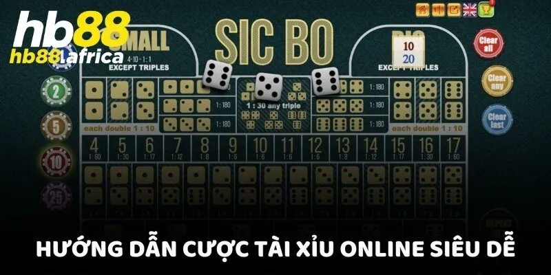Hướng dẫn cược Tài Xỉu online siêu dễ
